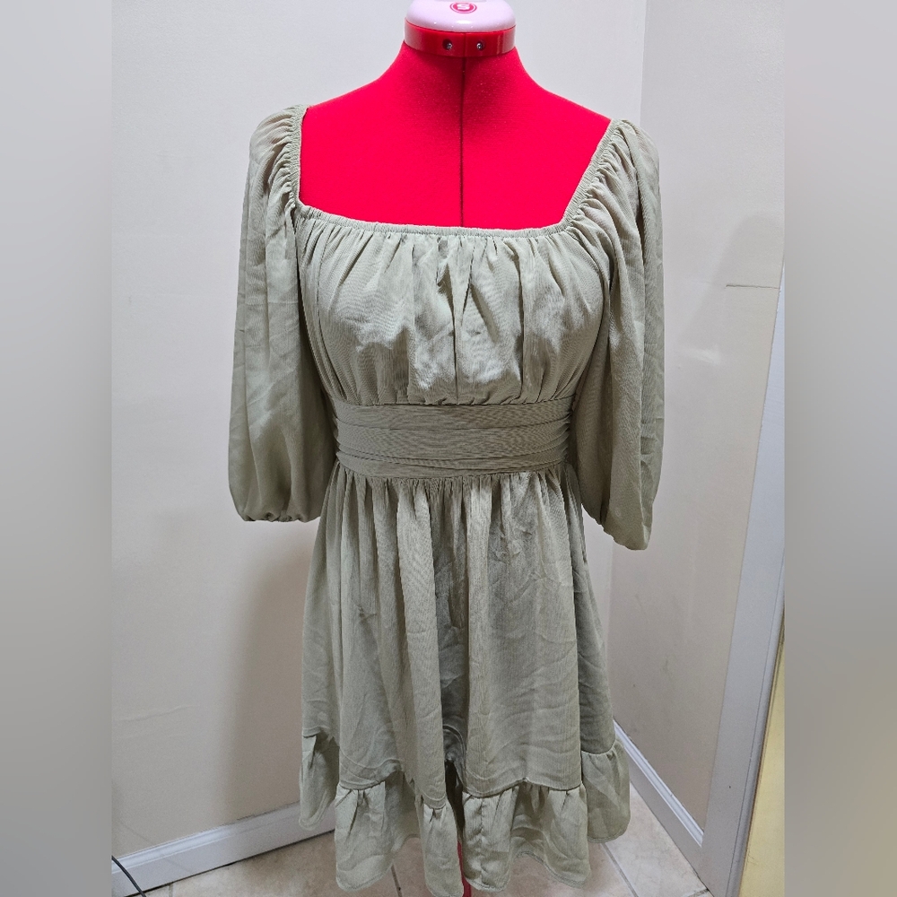 Olive Green Dress